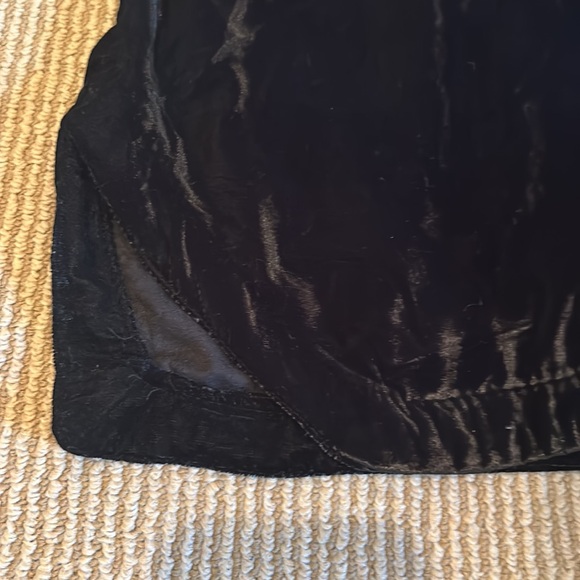 NWT FREE PEOPLE annalise black velvet mini skirt - Picture 11 of 15